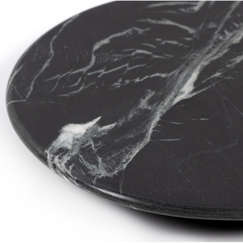 Marble Lazy Susan in Dark Kettle Black