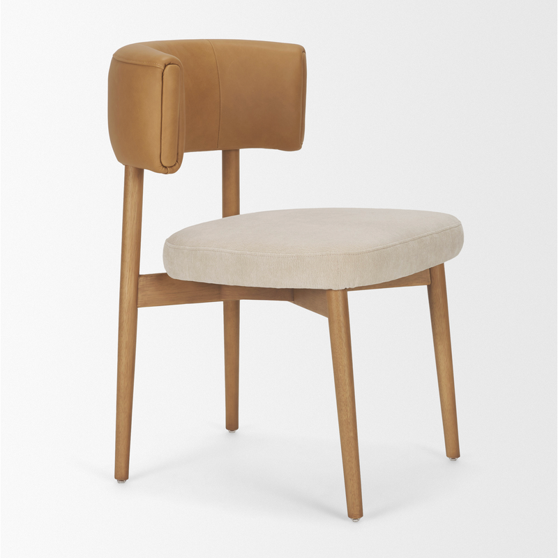 Motley Dining Chair in Tan/ Cream