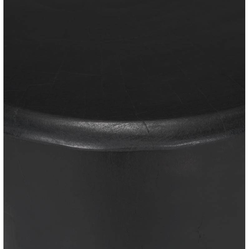 Riya Solid Black Wooden Stool