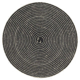 Black Round Woven Placemat