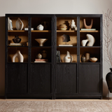 Millie Panel & Glass Double Cabinet