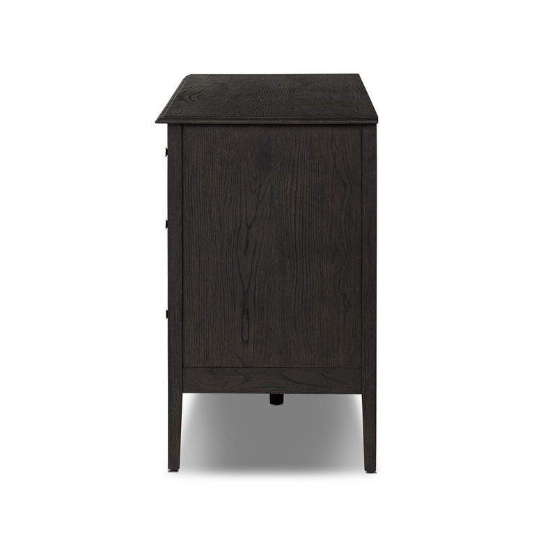 Maggie 6 Drawer Dresser in Smoked Black Oak