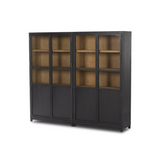Millie Panel & Glass Double Cabinet