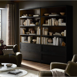 Millie Bookcase in Drifted Matte Black