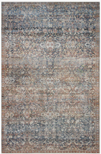 Jules Area Rug - Denim and Spice