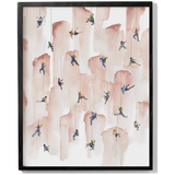 Mini Rock Climbers Watercolour Print