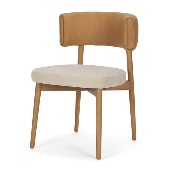 Motley Dining Chair in Tan/ Cream