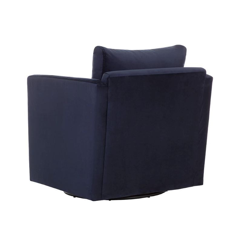 Georgie Swivel Chair in Abbington Navy