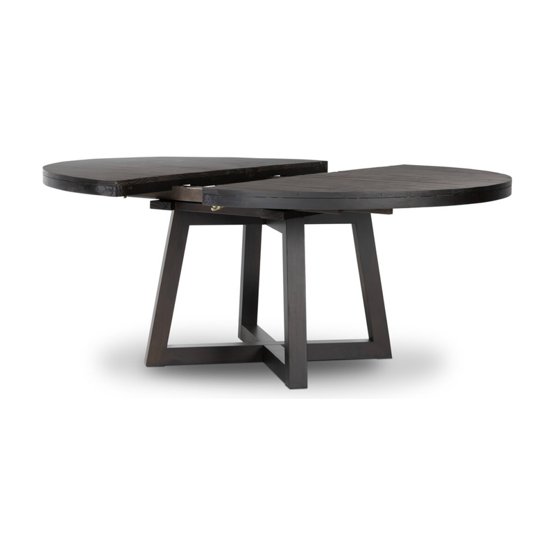 Eberwin Round Ext Dining Table in Dark Carbon