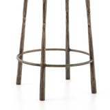 Westwood Stool in Hammered Aged Brass