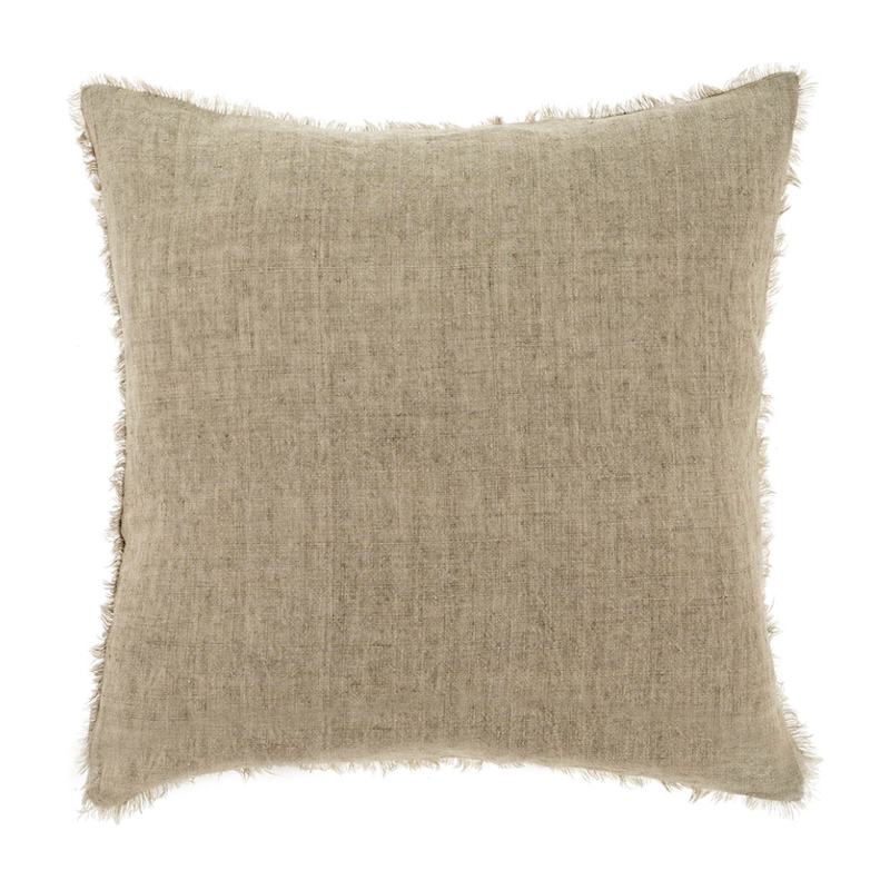 Lina Linen Cushion - Almond 20"