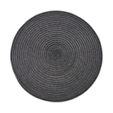 Urban Two Tone Woven Round Vinyl Placemat
