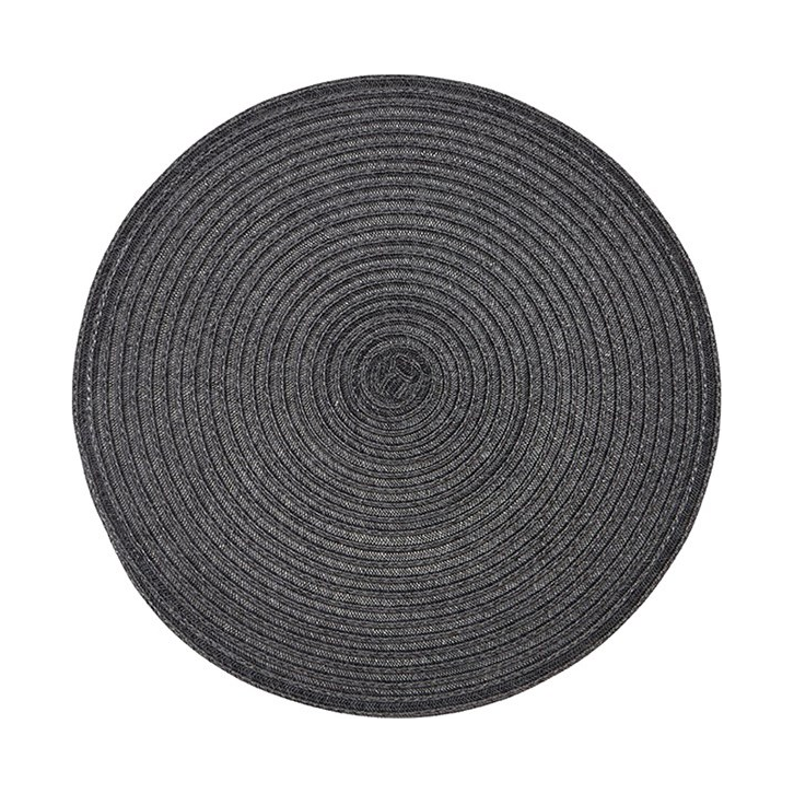 Urban Two Tone Woven Round Vinyl Placemat