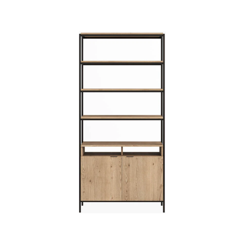 Ambrose Modular Bookcase in Rustic Oak - Large