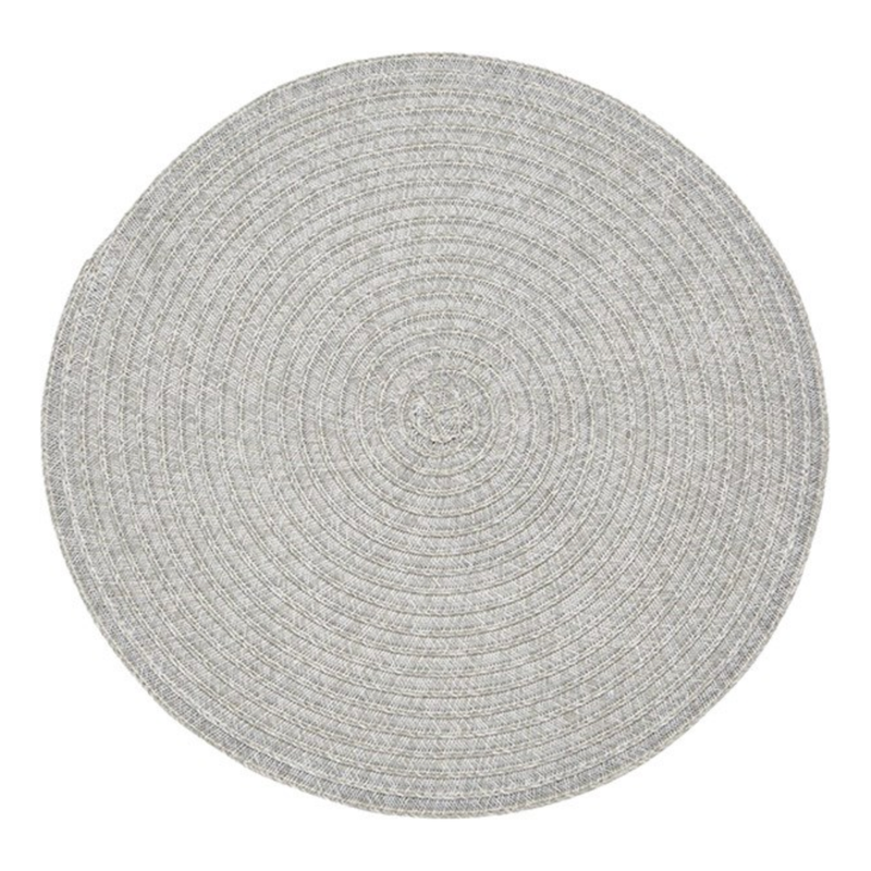 Urban Two Tone Woven Round Vinyl Placemat