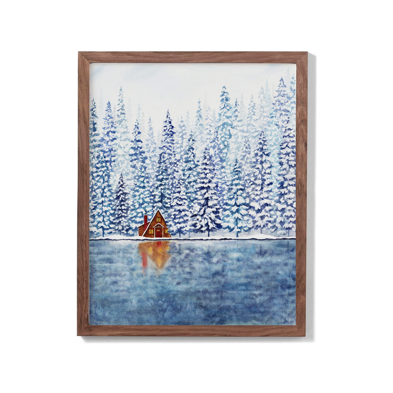 Winter Reflections Watercolour Print