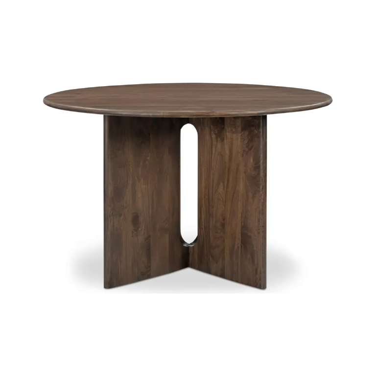 Stanley Dining Table in Dark Brown