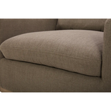 Linden Swivel Chair in Soft Taupe