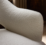 Blythe Swivel Chair in Sheepskin Natural