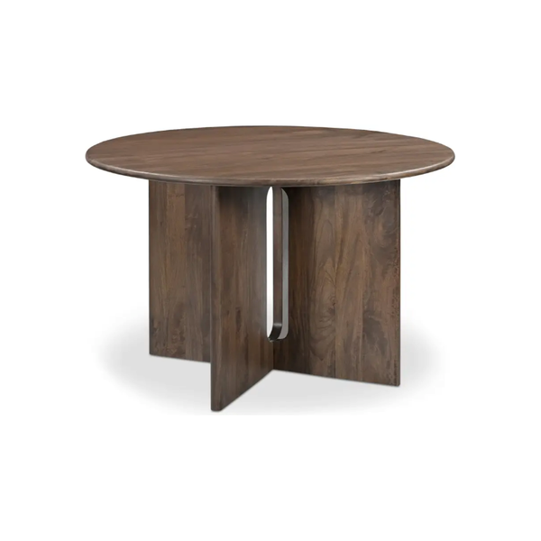 Stanley Dining Table in Dark Brown