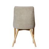 Fritz Side Dining Chair | Taupe with Natural Leg