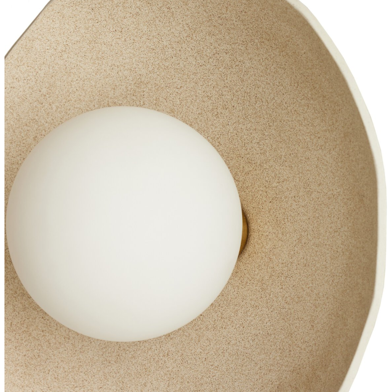 Organic Ceramic Sconce in Light Sand