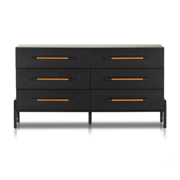 Rosedale 6 Drawer Dresser in Ebony Oak