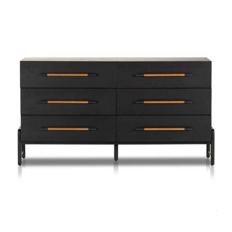 Rosedale 6 Drawer Dresser in Ebony Oak