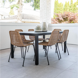 Calabria Stackable Dining Chair in Natural