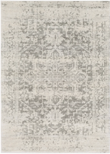 Harput Rug in Medium Gray/Light Beige
