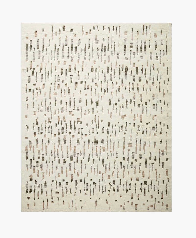 Bennett Rug in Ivory / Forest
