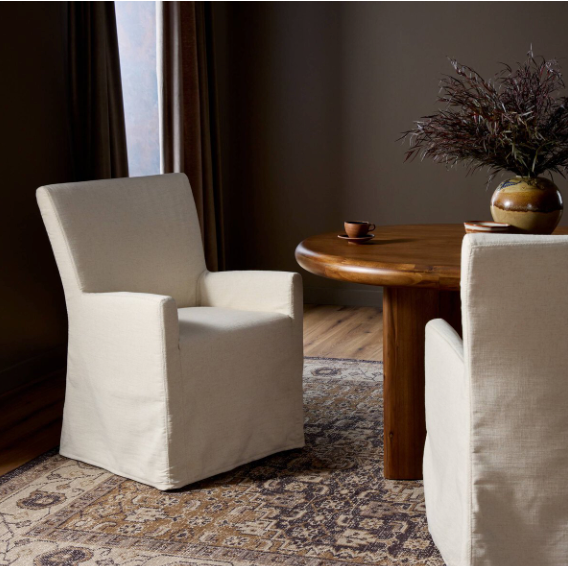 Vista Slipcovered Dining Armchair