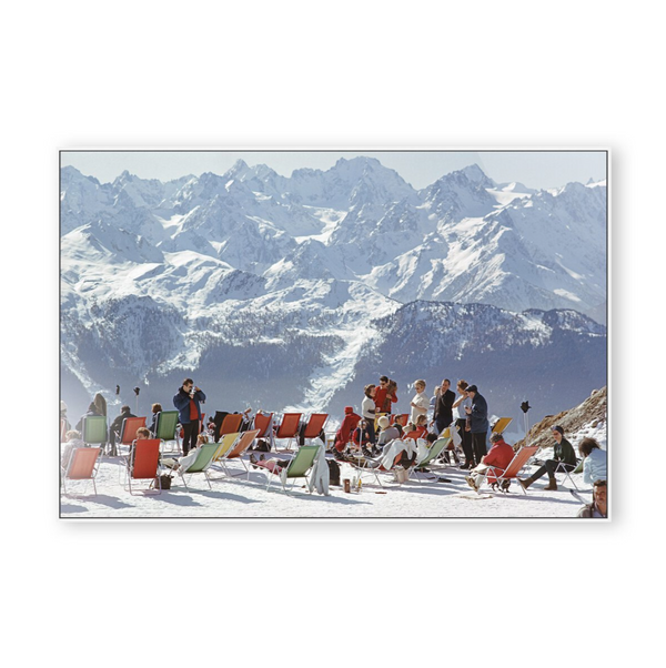 Lounging In Verbier by Slim Aarons