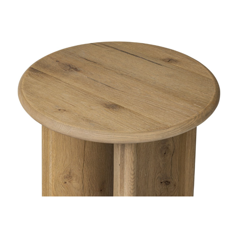 Paden End Table in Worn Oak Veneer