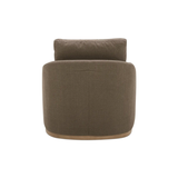 Linden Swivel Chair in Soft Taupe