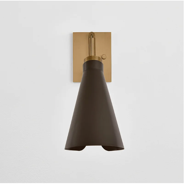 Andersen Sconce in Patina Brass and Bronze