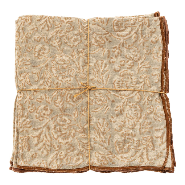 Saanvi Block Print Napkins S/4