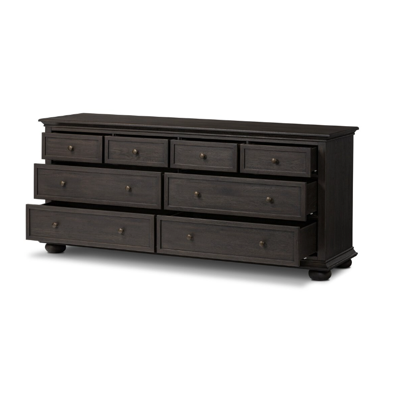 Geoffrey Wide Dresser in Smoked Black Veneer
