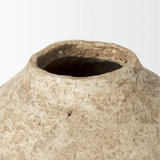 Ritu Beige Paper Mache Vase Large