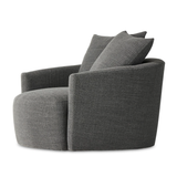 Chloe Swivel Chair in Gibson Smoke
