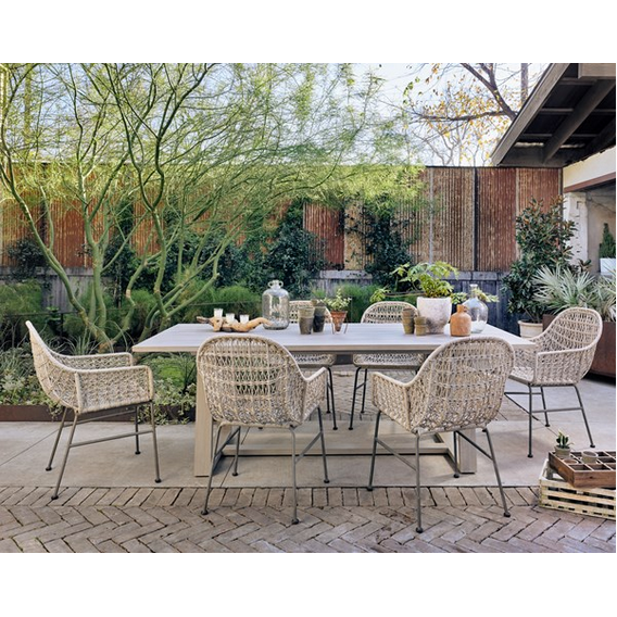 Atherton Outdoor Dining Table- Grey