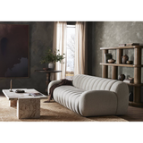 Rivi Large End Table in Aged Belgium Bleach