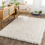 Angora Shag Rug in Cream
