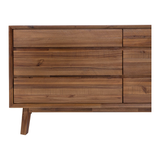 Gia 6 Drawer Dresser in Warm Pecan