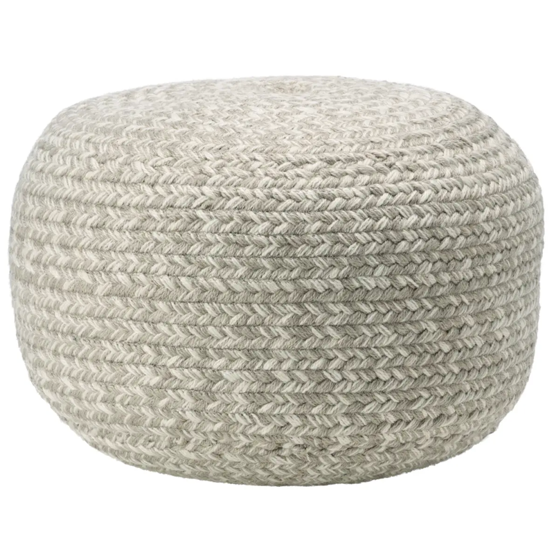 Saba Solar Pouf in Grey