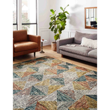 Spectrum Rug in Lagoon/ Spice