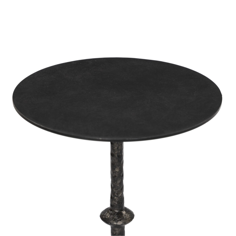 Jocelyn End Table in Raw Black Iron