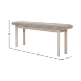 Oasis Bench in Oatmeal