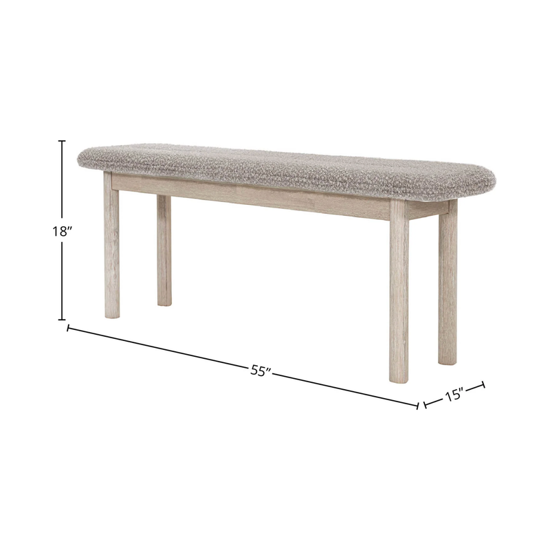 Oasis Bench in Oatmeal