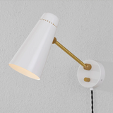 Alex Plug in Sconce in White